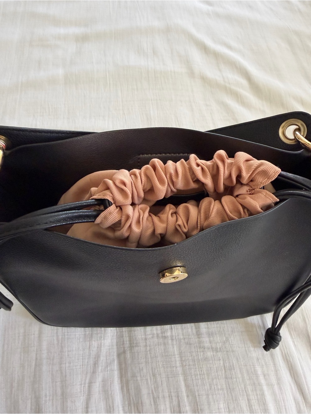 Zara Black Purse With Ring Closure - Picture 4 of 8